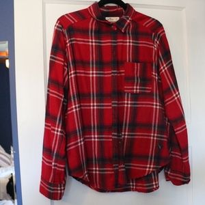 Hollister Red Flannel Size L Very soft in Women